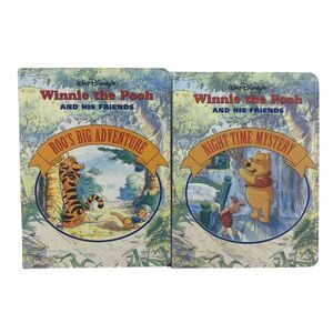Winnie the Pooh‎ Set Roos Big Adventure Night Time Mystery board books vintage